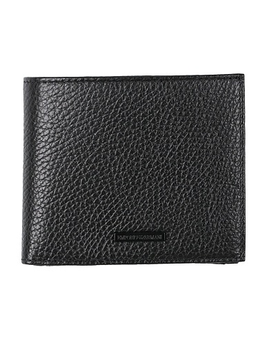 EMPORIO ARMANI Wallet Black Leather