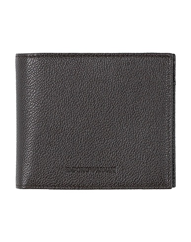 EMPORIO ARMANI 財布 チャコール 革（なめし加工）