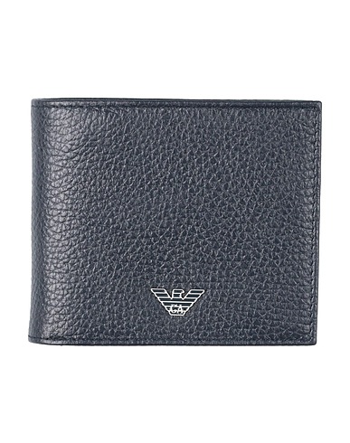 EMPORIO ARMANI Wallet Midnight blue 100% Cow leather