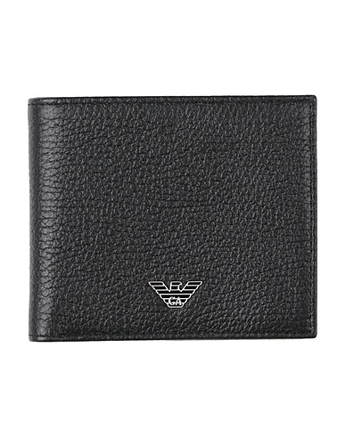 EMPORIO ARMANI Billetera Negro Cuero