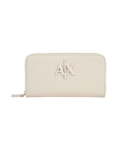 ARMANI EXCHANGE Wallet Taupe 100% Polyester, Polyurethane coated