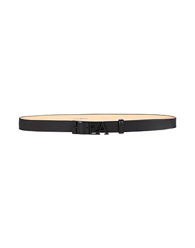 EMPORIO ARMANI Regulärer Gürtel  Schwarz 100% Kalbsleder