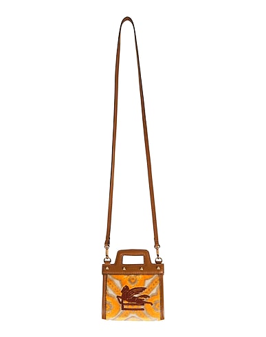 ETRO Small Leather Goods Brown Leather, Textile fibres