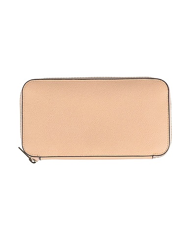 VALEXTRA Wallet Blush 100% Leather