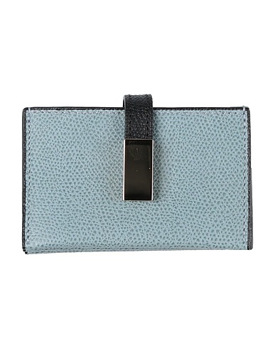 VALEXTRA Small Leather Goods Pastel blue 100% Calfskin