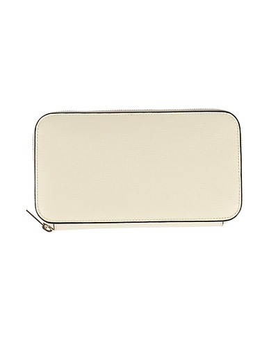 VALEXTRA Wallet Cream 100% Leather