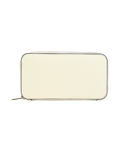 VALEXTRA Wallet Ivory 100% Leather