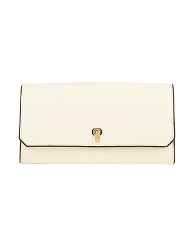 VALEXTRA Wallet Ivory 100% Calfskin