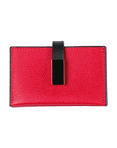 VALEXTRA Small Leather Goods Red 100% Calfskin