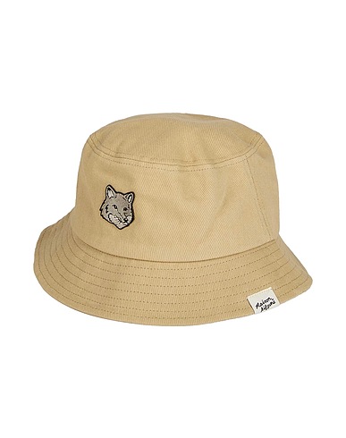 MAISON KITSUNÉ Cappello Khaki 100% Cotone