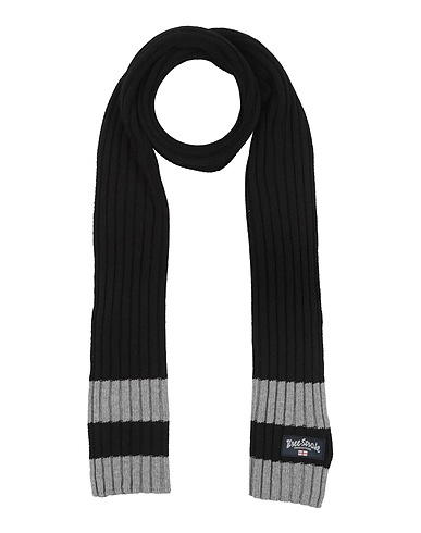 THREE STROKE Scarves and foulards Black 40% Merino Wool, 30% Viscose, 20% Polyamide, 10% Cashmere
