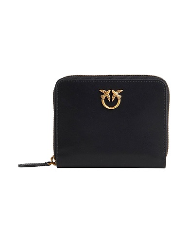 PINKO Wallet Black Calfskin