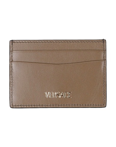 VERSACE Small Leather Goods Khaki Leather
