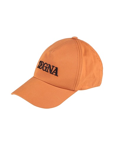 ZEGNA Hat Brown 97% Cotton, 3% Elastane