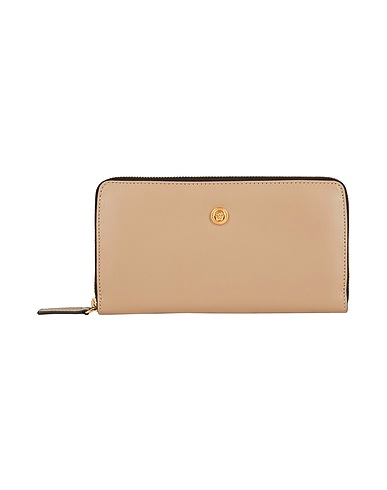 VERSACE Wallet Taupe Leather
