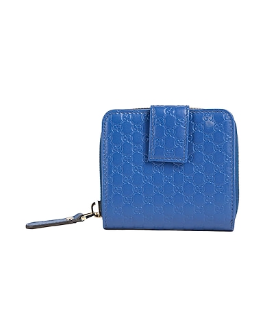GUCCI Kleinlederwaren Blau Leder