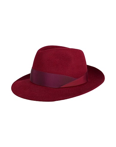 BORSALINO Mützen & Hüte Bordeaux 100% Haar