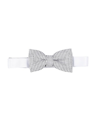 MANUEL RITZ Ties and bow ties Grey Textile fibres