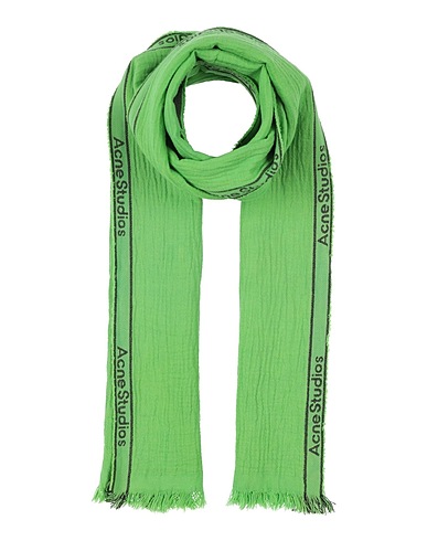 ACNE STUDIOS Scarves and foulards Green 70% Cotton, 30% Linen
