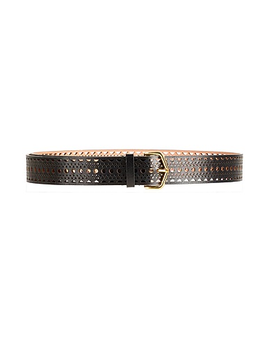 ALAÏA Regular belt Black Calfskin