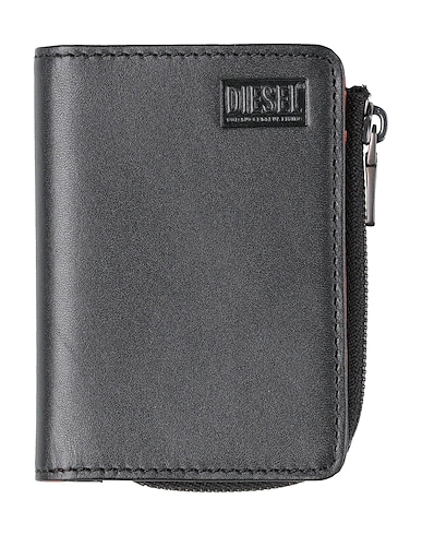 DIESEL Billetera Negro Pelo de vaca