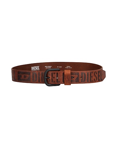DIESEL Leather belt Brown 100% Cow leather