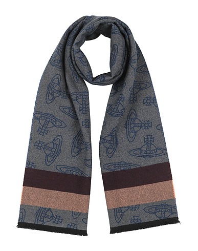 VIVIENNE WESTWOOD Scarves and foulards Grey 100% Wool