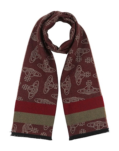 VIVIENNE WESTWOOD Scarves and foulards Burgundy 100% Wool
