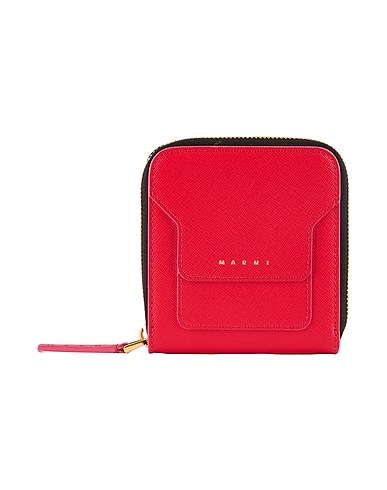 MARNI Wallet Coral 50% Cow leather, 50% Ovine leather