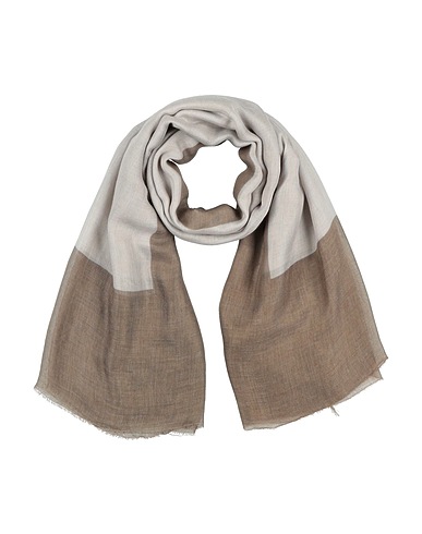 LES COPAINS Scarves and foulards Khaki 85% Modal, 15% Silk