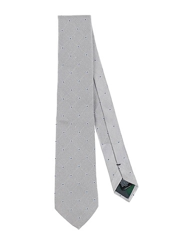 PAUL SMITH Cravatte e papillon Grigio chiaro 100% Seta