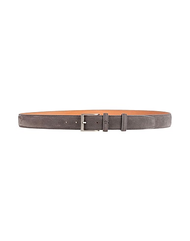 VAN LAACK Leather belt Grey Leather
