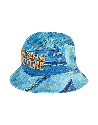 VERSACE JEANS COUTURE Hat Blue 100% Cotton