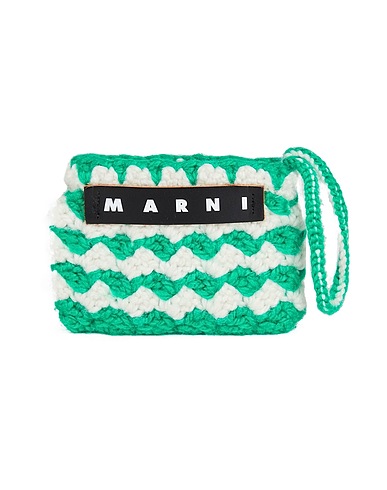 MARNI Brieftasche Grün 85% Acryl, 10% Baumwolle, 5% Polypropylen