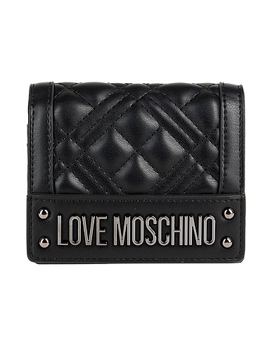 LOVE MOSCHINO Portafoglio Nero 100% Poliuretano