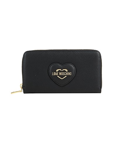LOVE MOSCHINO Wallet Black 100% Polyurethane