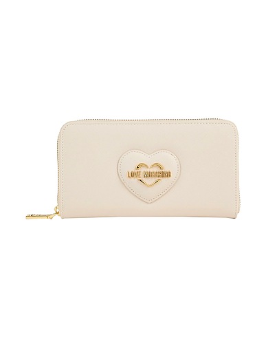 LOVE MOSCHINO Portafoglio Avorio 100% Poliuretano