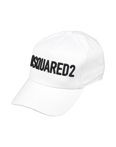 DSQUARED2 Hat White 100% Cotton