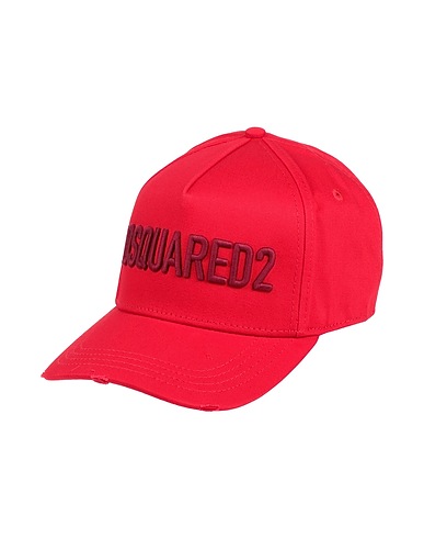 DSQUARED2 帽子 レッド コットン 100%