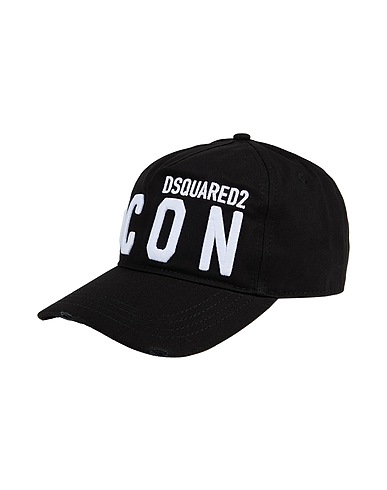 DSQUARED2 Hat ICON Black 100% Cotton