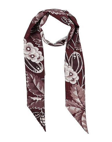 TAPIS NOIR Scarves and foulards Chocolate brown 100% Silk