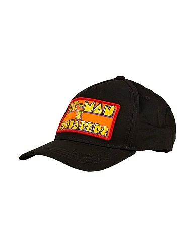 DSQUARED2 Hat PAC-MAN X DSQUARED2 Black 100% Cotton