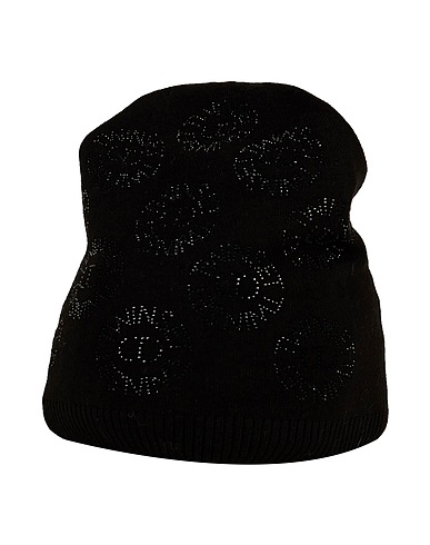 TWINSET Hat Black 57% Viscose, 41% Polyamide, 2% Elastane
