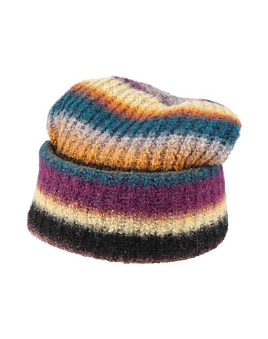 DONDUP Hat Plum 32% Wool, 32% Acrylic, 20% Polyamide, 16% Alpaca wool