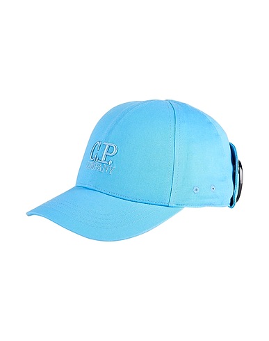 C.P. COMPANY UNDERSIXTEEN Hat Light blue 100% Cotton, Polyester