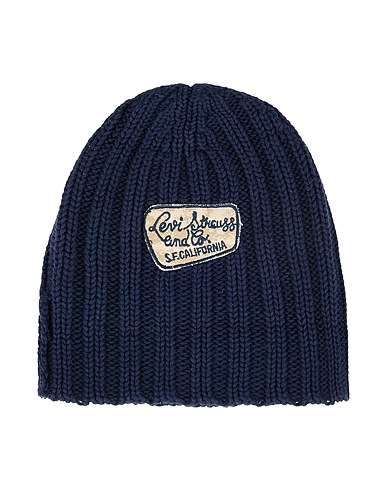 LEVI'S Hat Midnight blue 100% Cotton