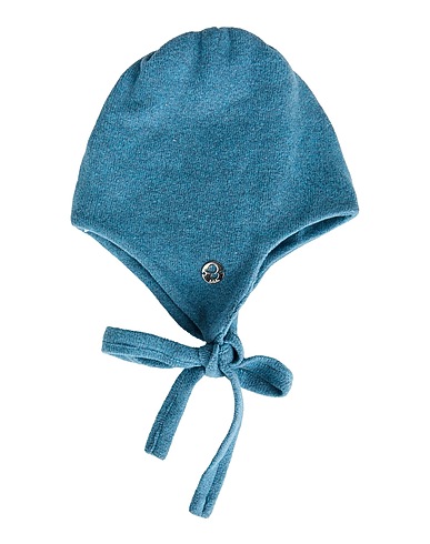 LALALÙ Hat Slate blue 69% Cotton, 19% Acrylic, 5% Synthetic fibers, 4% Elastane, 3% Viscose