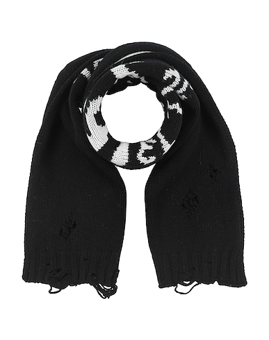 MM6 MAISON MARGIELA Scarves and foulards Black 100% Virgin Wool