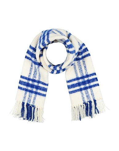 BURBERRY Scarves and foulards Bright blue 100% Wool