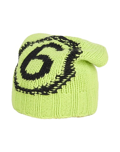 MM6 MAISON MARGIELA Hat Lime green 80% Wool, 20% Nylon
